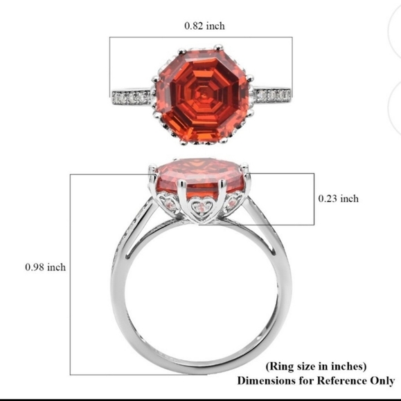 NEW Lustro Stella's Octillion Cut Swarovski Finest Zirconia in Sterling Silver - Picture 8 of 13